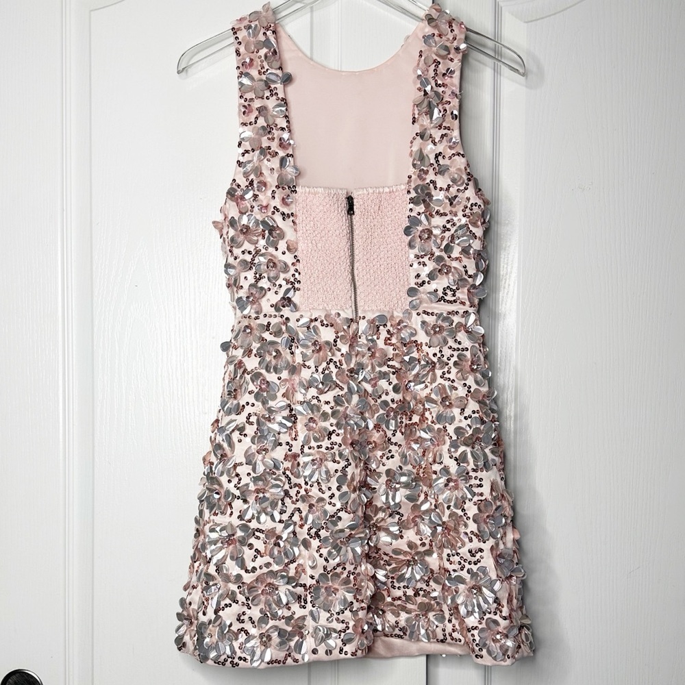 NWOT Alice + Olivia Lindsey Embellished Mini Gown Size 2 Blush Rose MSRP $995 - Picture 6 of 16